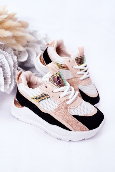 Chaussures de Sport Enfant Baskets Noir-Rose Game Time
