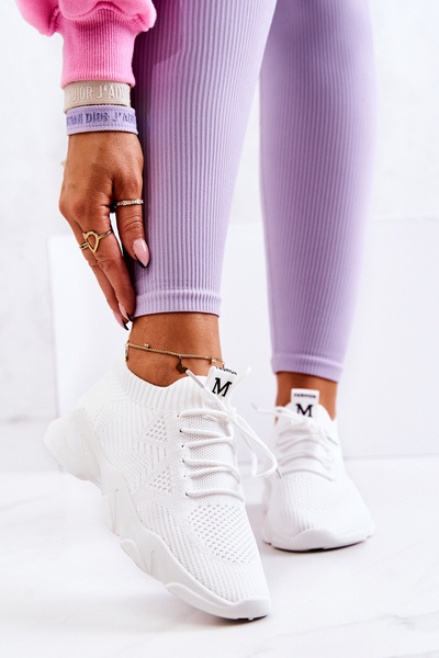 Chaussures de Sport Baskets Tissu Blanc Nolene
