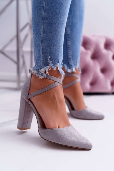 Moteriški Stiletto siurbliai Pilka High Traffic