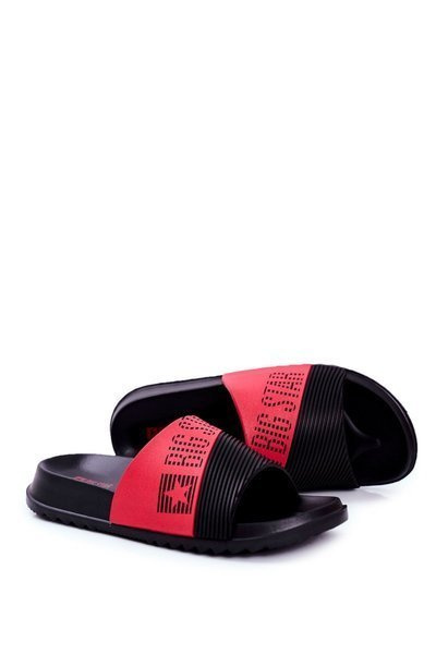 Herren Big Star Gummi Flip Flops Schwarz GG174913