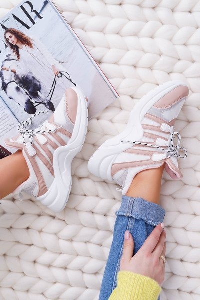 Chaussures Sportives Femme Semelle Épaisse Nude Fippo