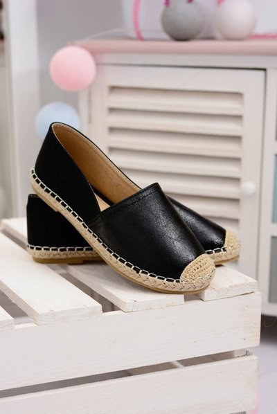 Black Women's Slip-on Espadrilles Paoli