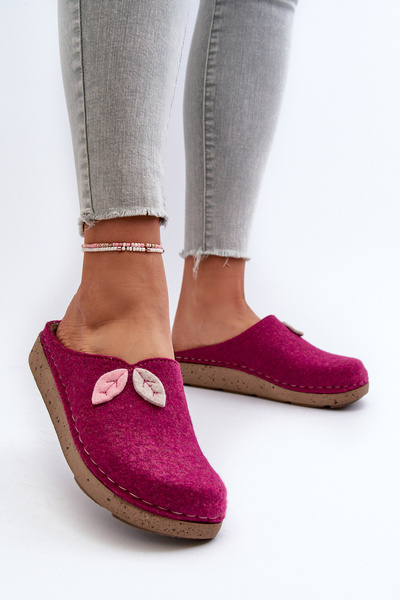 Damen Filzhausschuhe Inblu ED000013 Fuchsia