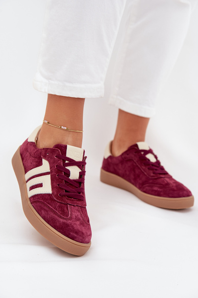 Damen Wildleder Sneaker Vinceza 79557 Bordeaux