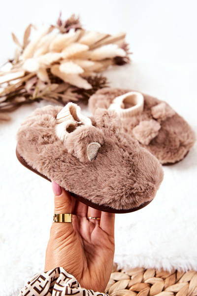 Warm fleece with welt Brown Dessi