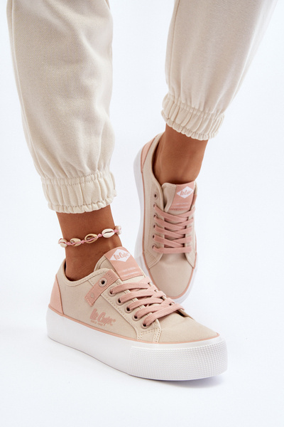 Szövet női tornacipő Lee Cooper LCW-24-31-2196 bézs
