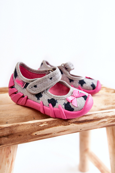 Ballerinas Befado Katzen 109N247 Grau-Rosa