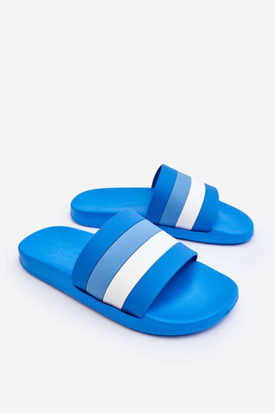 Férfi csíkos papucs Blue Vision