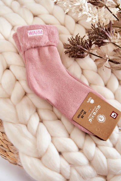 isolierte Damensocken rosa Warm