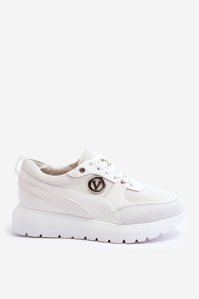 Women's White Platform Sneakers Chana