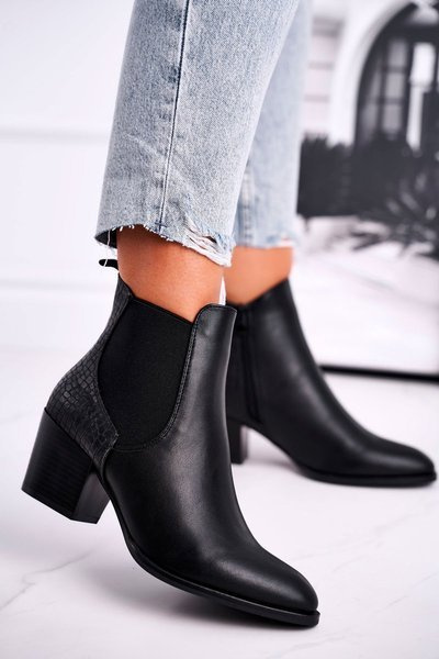 Women’s Boots On High Heel Sergio Leone Black BT613