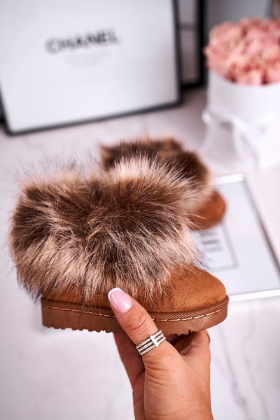 Kinder Schneestiefel mit Fleece Braun Ariana