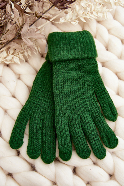 Smooth Women's Touchscreen Green Gloves