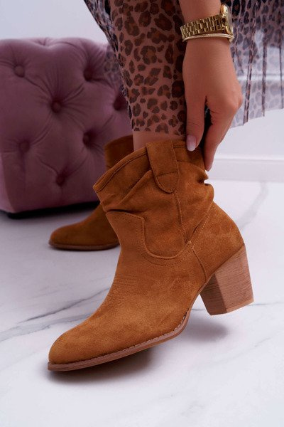 Damen Stiletto Stiefel Camel Maverick Cowboy Stiefel