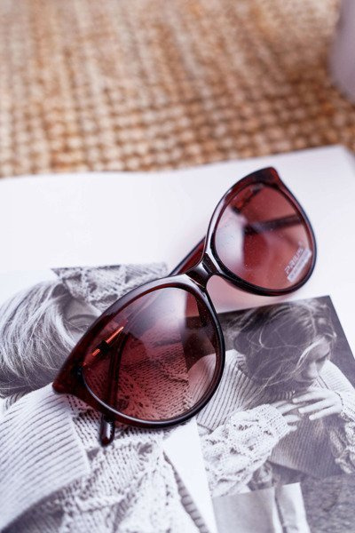 Lunettes de soleil Prius PR-V13 marron transparentes