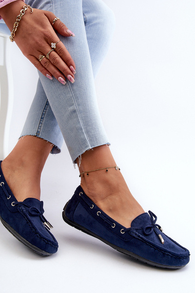 Mocassins Femme Marine Daim Si Passione