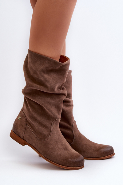 Bottes En Daim Pour Femmes Maciejka 05057-14 Marron