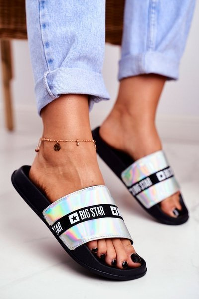 Diapozitivele pentru femei Big Star Silver Holo GG274A005