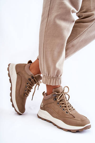 Chaussures de trekking chaudes pour femmes Trappers Beige Otto