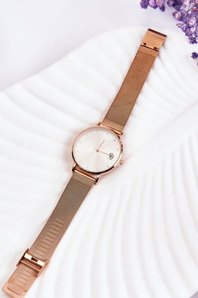 Uhr mit großem Zifferblatt GG Luxe Rose Gold