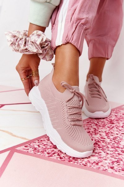 Damen Sportschuhe Turnschuhe Rosa Lineal
