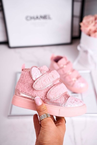 Children's Sneakers High Warm Pink Clifford