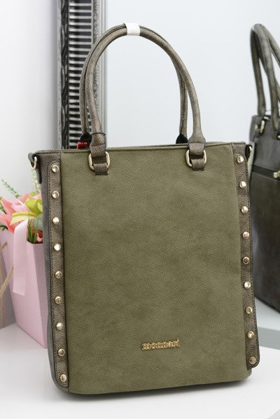 Monnari Olive Classic Urban Handtasche mit Nieten