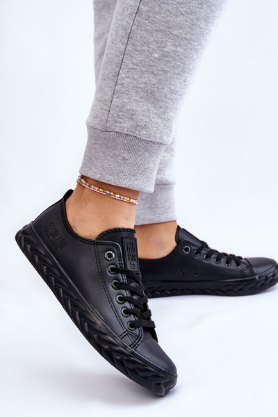 Damen-Sneaker aus Leder Big Star LL274402 Schwarz