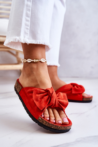 Papuci pe Cork Sole Orange Wendy
