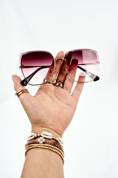 Moteriški akiniai nuo saulės Prius PRE-34 Gold Pink Gradient