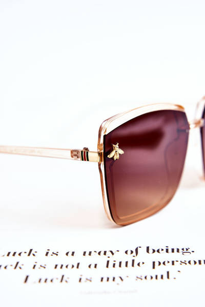 Damensonnenbrille mit Dekoration SX0007 Braun