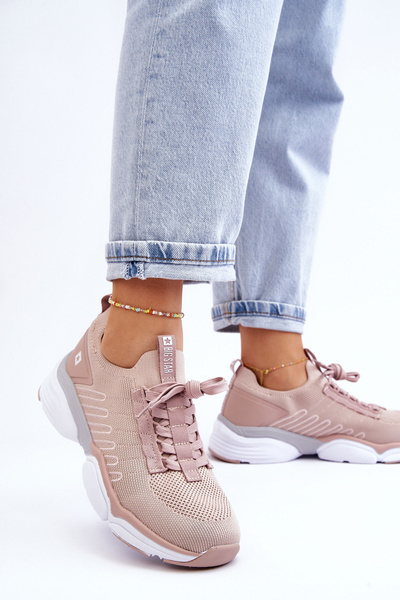 Chaussures de sport à enfiler pour femmes avec système de mousse à mémoire de forme Big Star LL274A141 Nude
