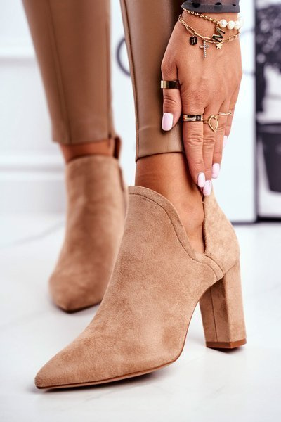 Bottes pour femmes à talons hauts garnis de kaki Voom