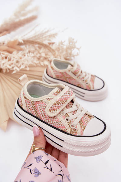 Mädchen Klettschuhe Rosa Zelina