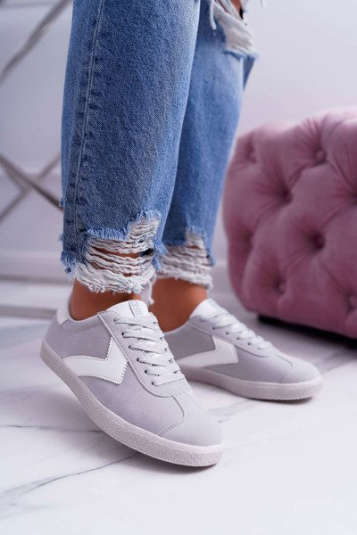 Női sportcipő Big Star szürke DD274296