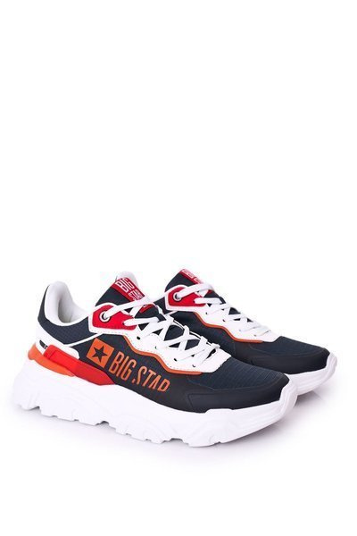 Pantofi sport pentru bărbați memorie spumă mare stea HH174207 Alb-navy