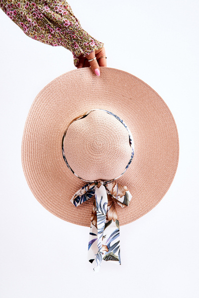 Chapeau Femme Élégant Avec Noeud En Matière Rose