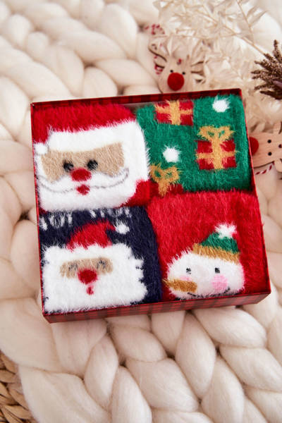 Ensemble de chaussettes de Noël pour femmes, paquet de 4 Cosas