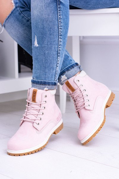 Big Star Boots Trappers pentru femei pentru femei Timon roz pulbere