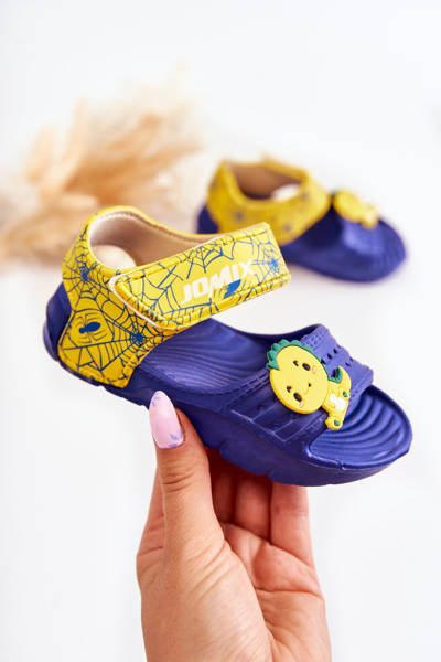 Sandales Enfant Mousse Légère Avec Velcro bleu marine Asti