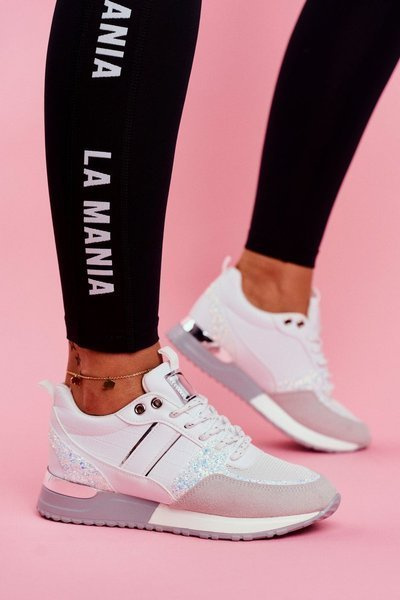 Sportliche Frauen Schuhe Weiß Himme