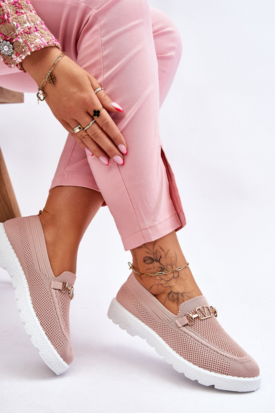 Baskets à enfiler pour femmes avec embellissement rose Alena