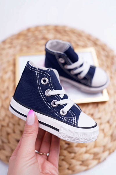 Kids' High Sneakers Marineblau Filemon