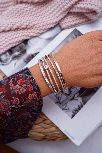 Damenarmband Beige Michiko Perlen