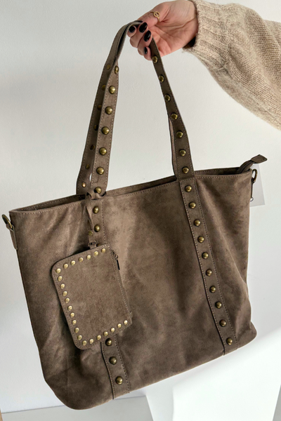 Damentasche mit Verzierung Beige Kynelle