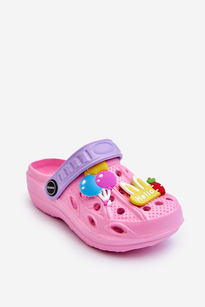 Leichte Crocs-Sandalen aus Schaumstoff für Kinder Pink Sweets