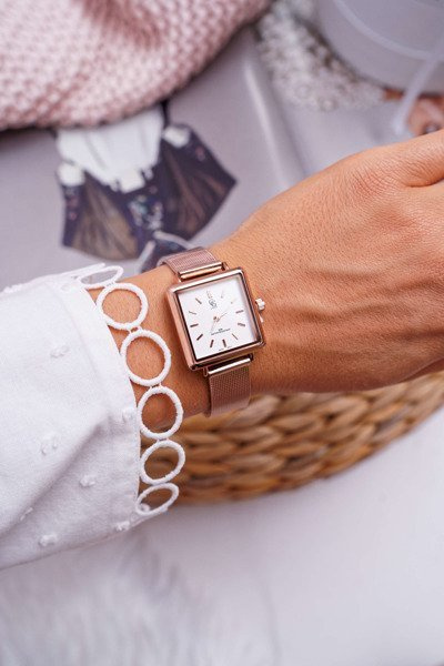 Moteriškas laikrodis GG Luxe Pink Gold Manestero