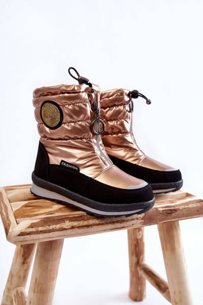 Hohe Stiefel Wolle Warmed Boots Gold Lucia