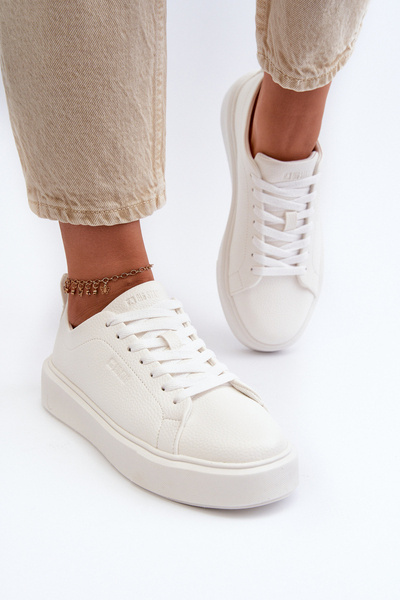 Sneakers ușori de damă Big Star NN274322 Memory Foam System Alb