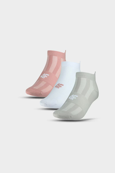 Damen Trainingssocken 3 Paare Mehrfarbig 4FWMM00UFSOF136-90S